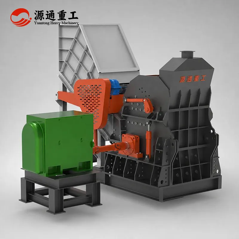 Scrap metal crusher
