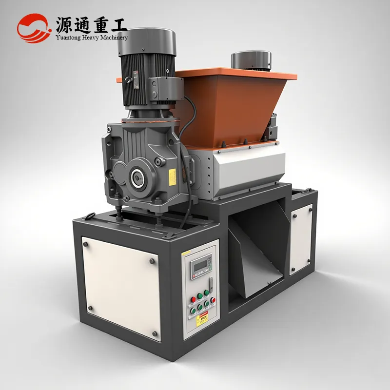 Small twin-shaft shredder
