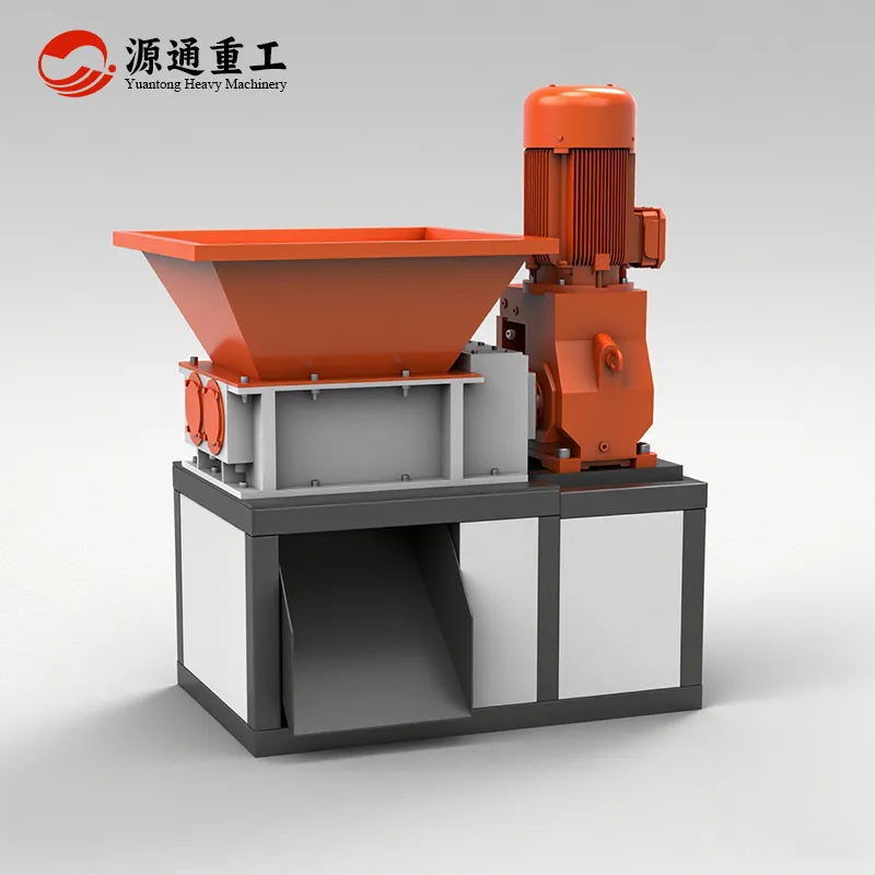 Small twin-shaft shredder